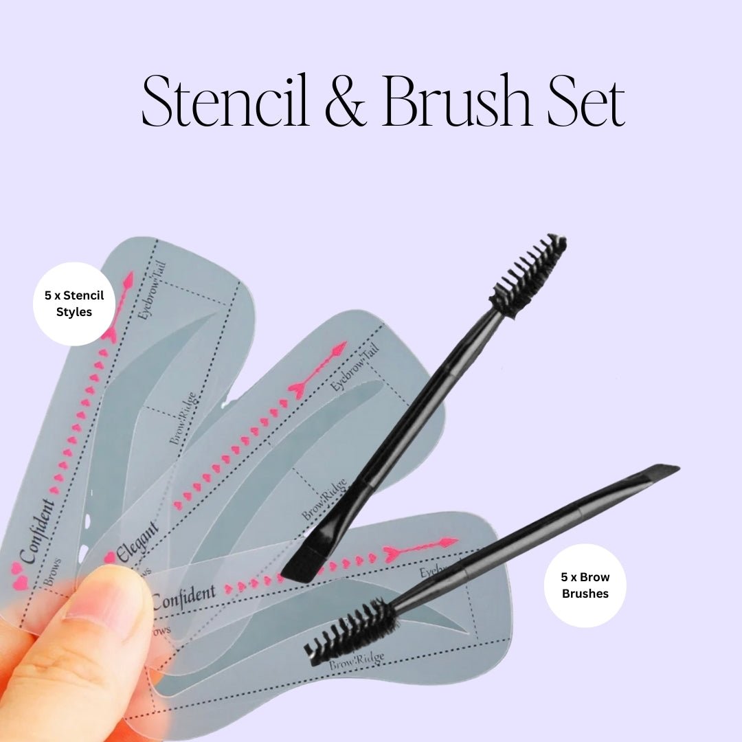 Brow Stencil & Brush Set